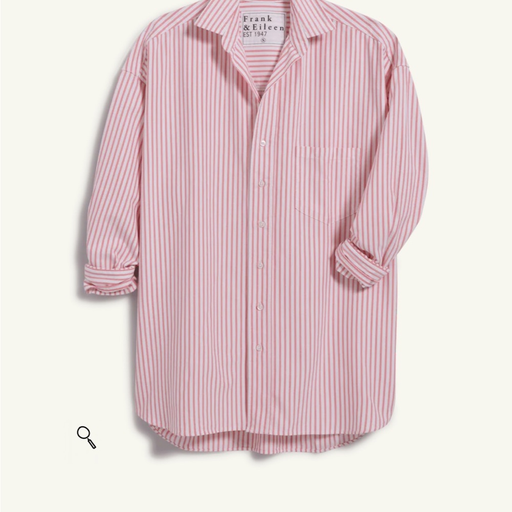 Frank & Eileen Women’s Coral (Shirley) Striped Button Down Shirt